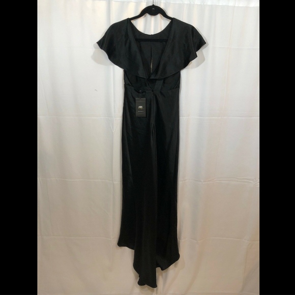 NEW‎ $418 ABS by Allen Schwartz Vintage Dress Black - Picture 4 of 8